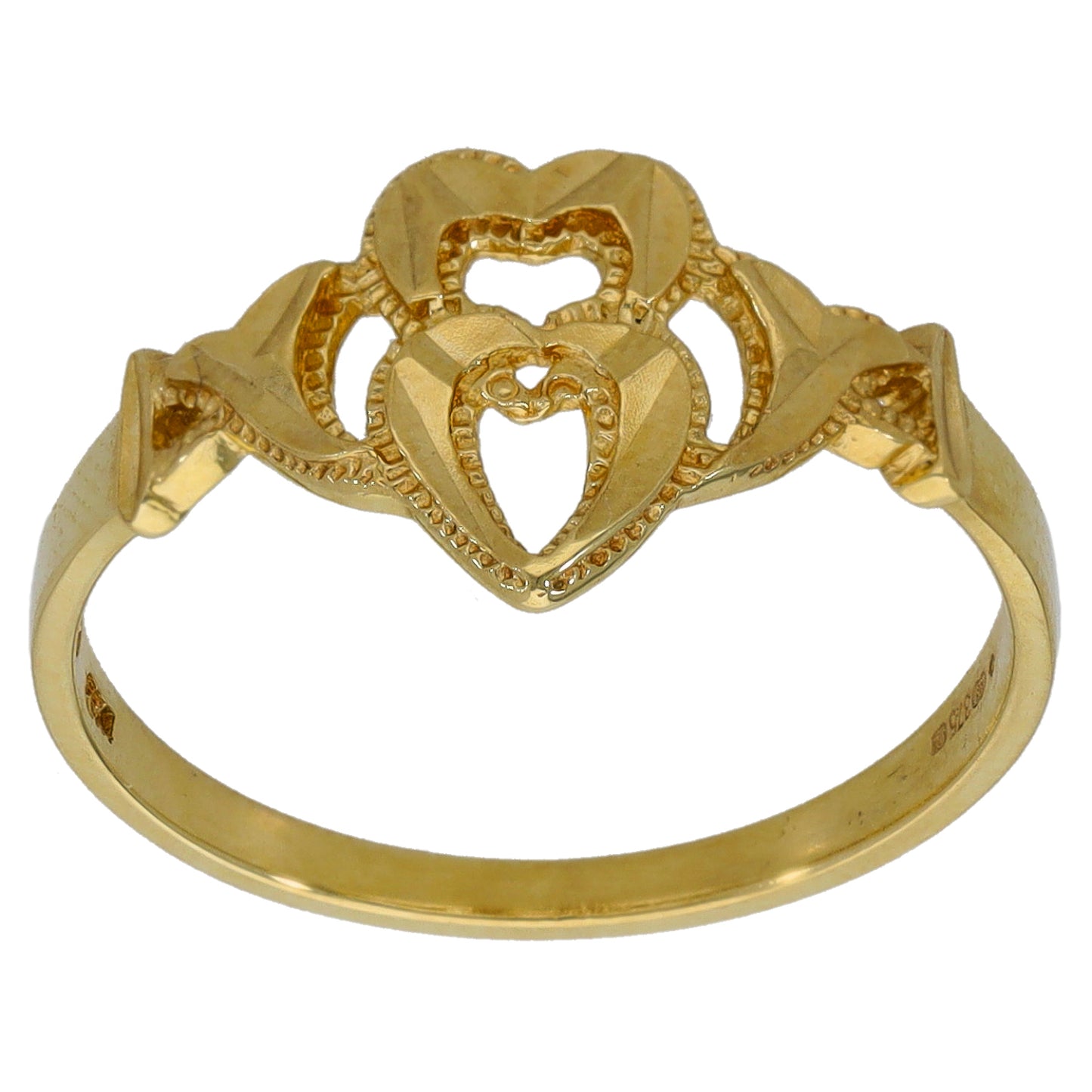 9ct Gold Alternative Ring Size O