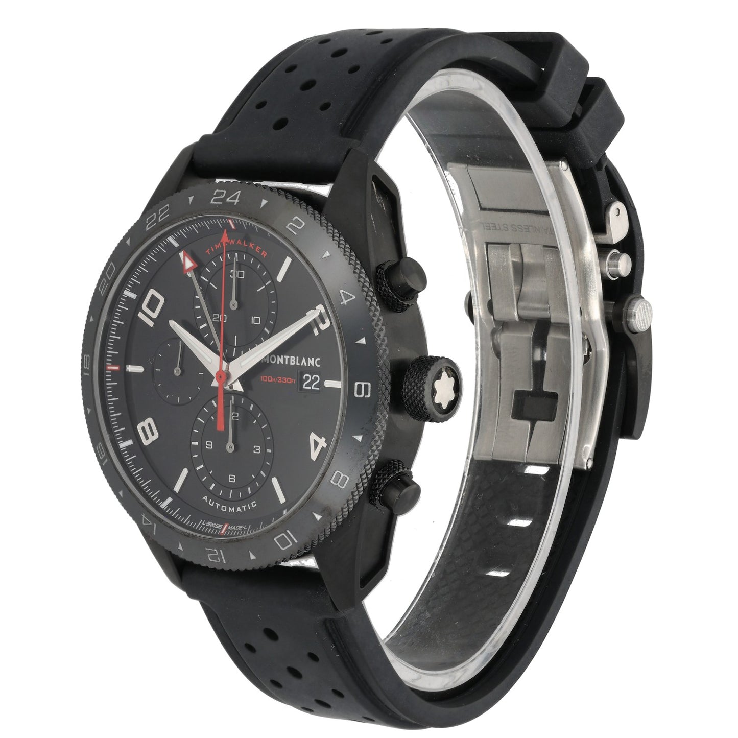 Montblanc Timewalker 7422 43mm PVD Stainless Steel Watch