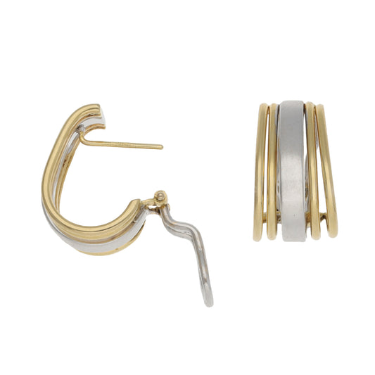 14ct Bicolour Gold Alternative Earrings
