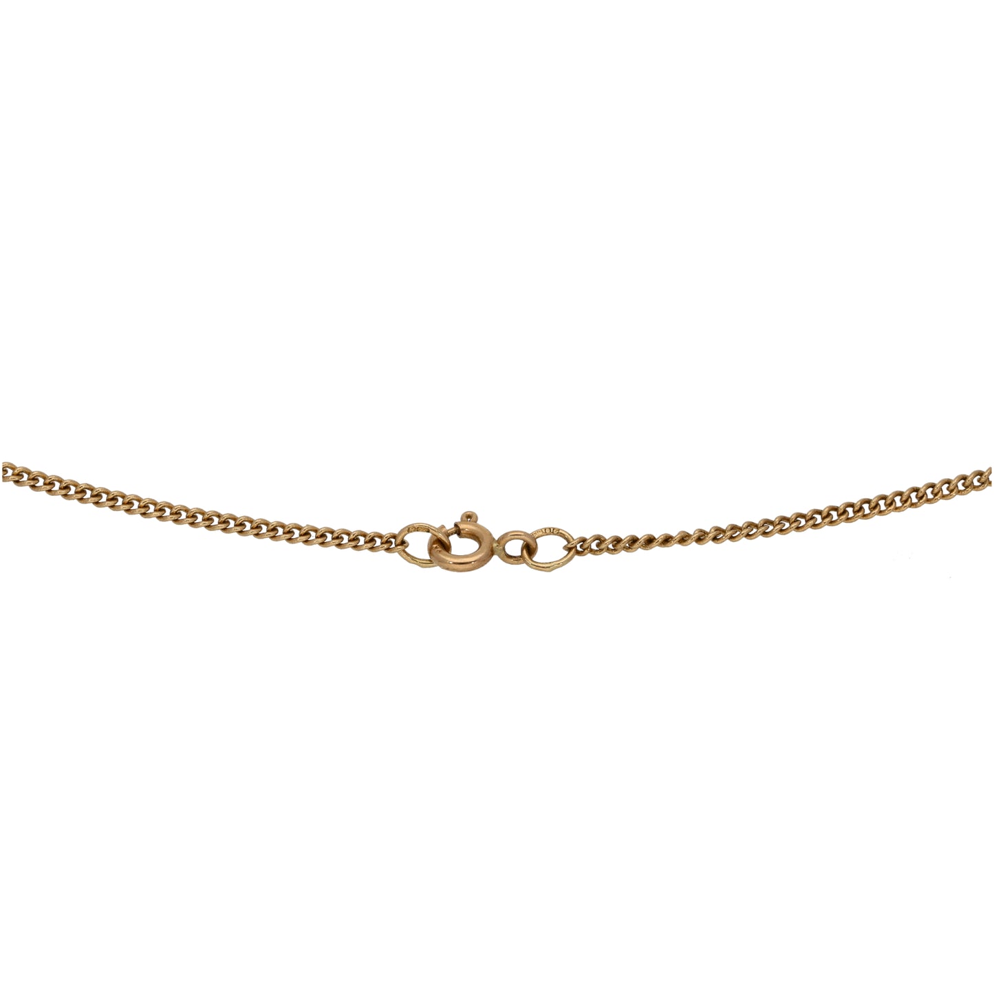 9ct Gold Curb Chain 18"