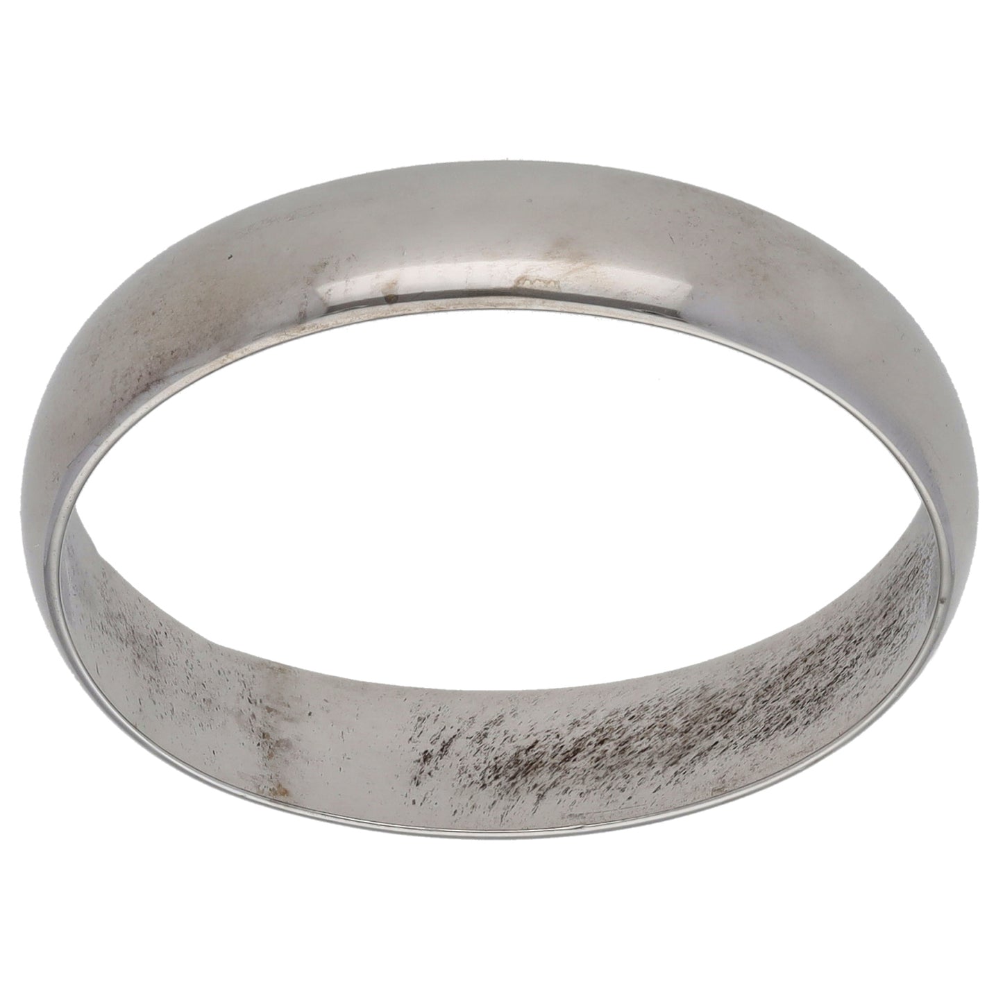 9ct White Gold Plain Wedding Ring Size Z+2