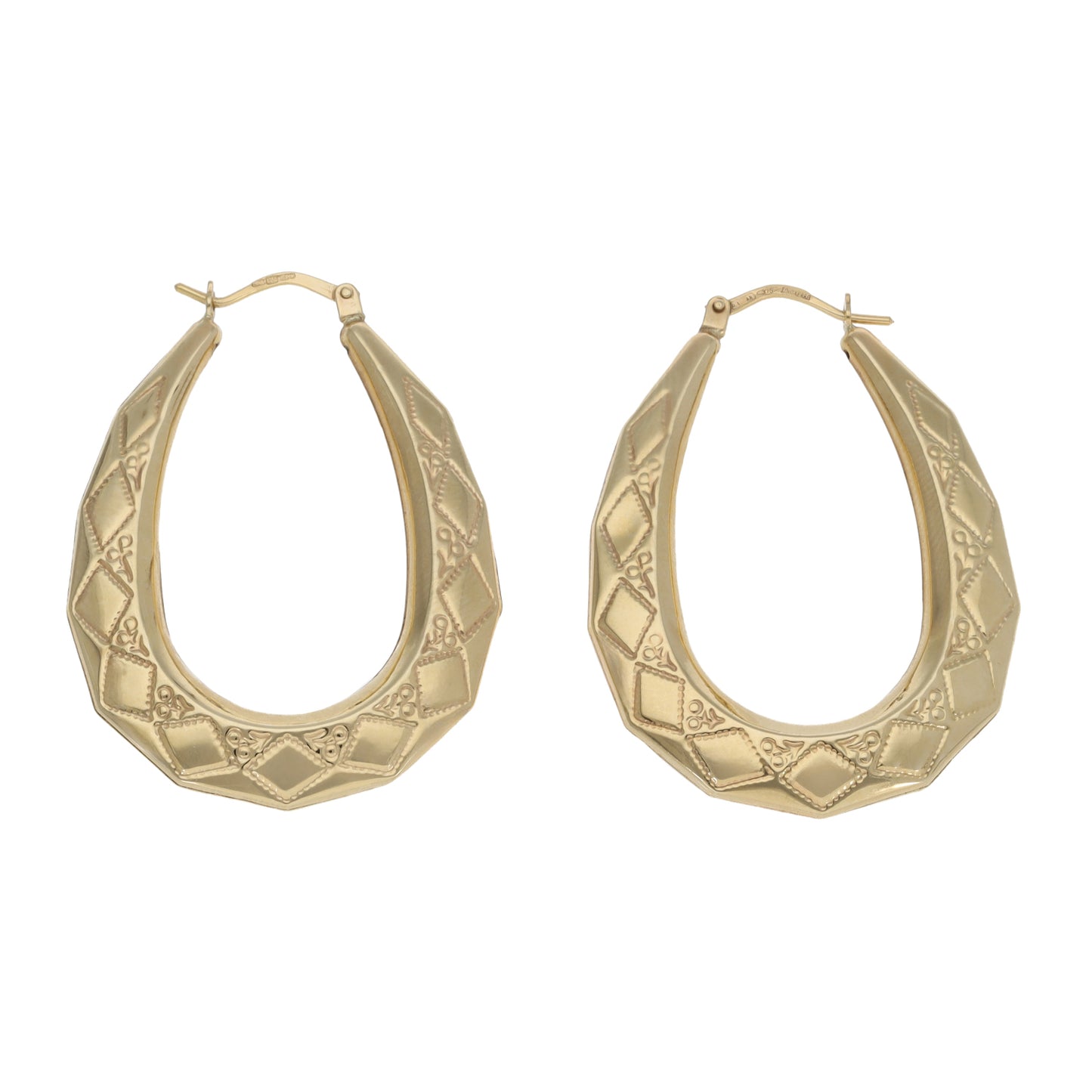 9ct Gold Creole Earrings
