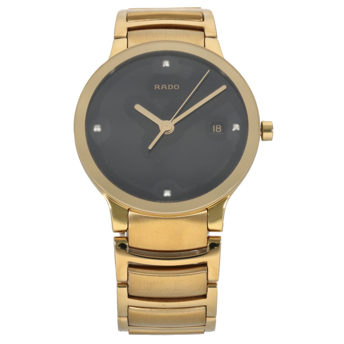 Rado Centrix 115.0527.3 38mm Gold Plated Watch