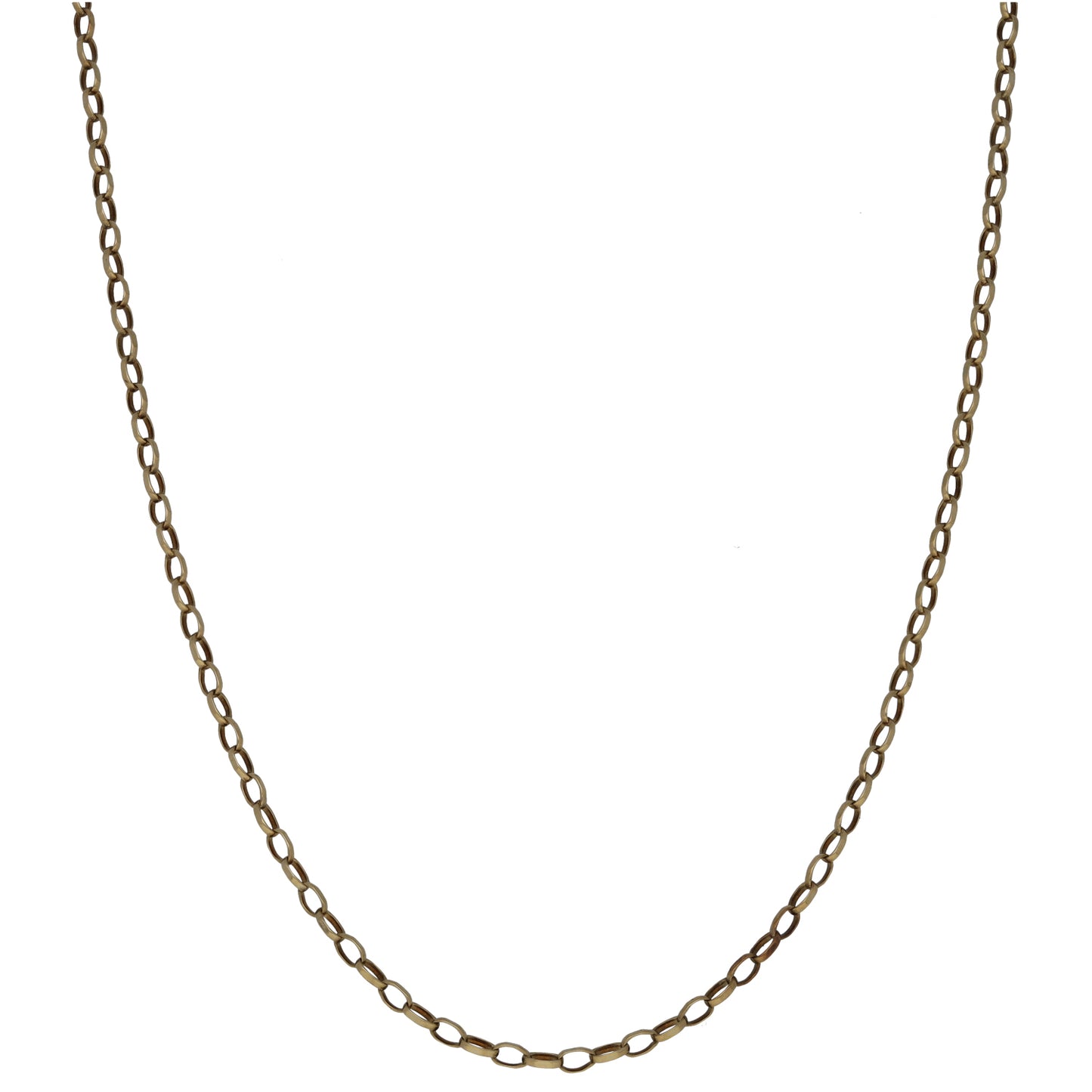 9ct Gold Belcher Chain 18"