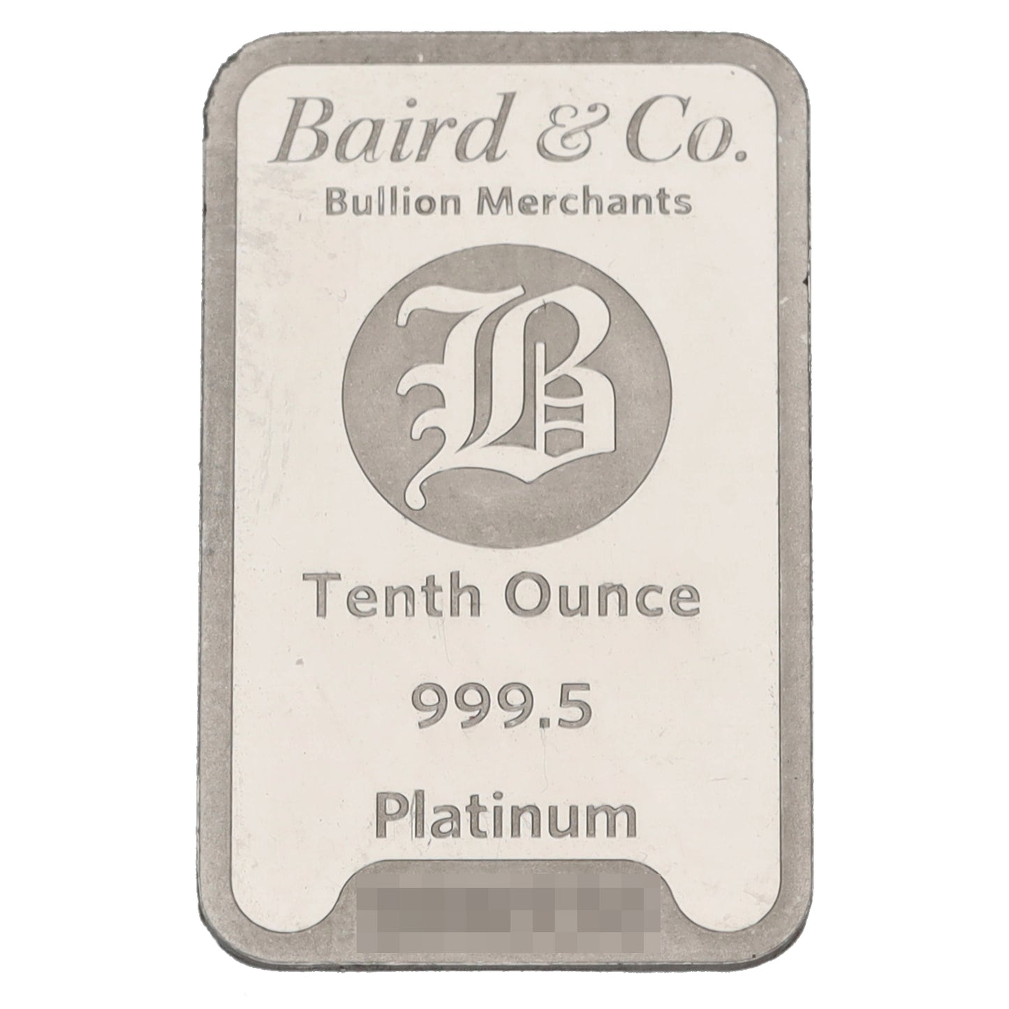 Platinum 1/10 OZ Bar
