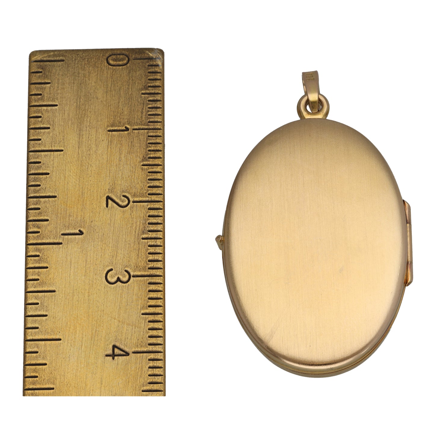 9ct Gold Patterned Locket Pendant