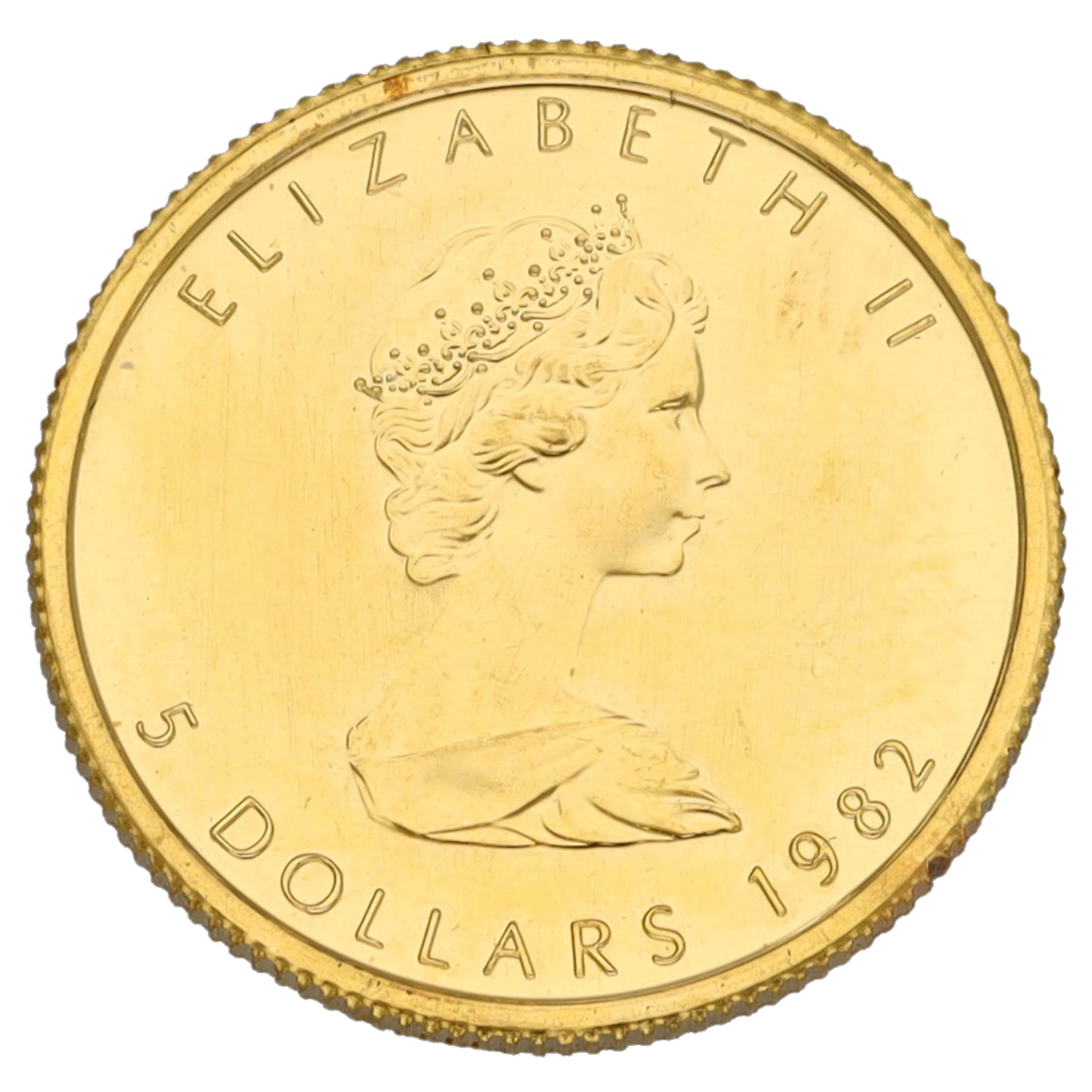 24ct Gold Canada Maple 1/10 OZ Coin 1982