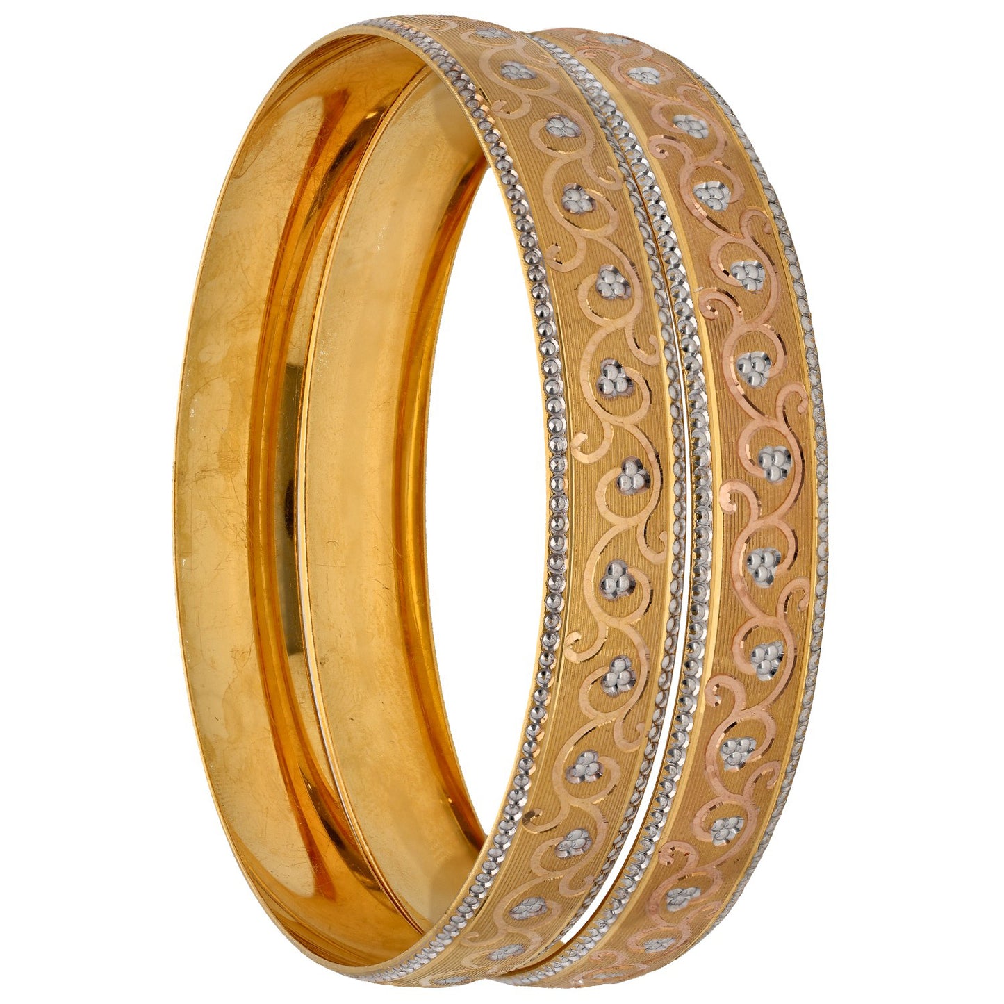22ct Bicolour Gold Set of Bangles