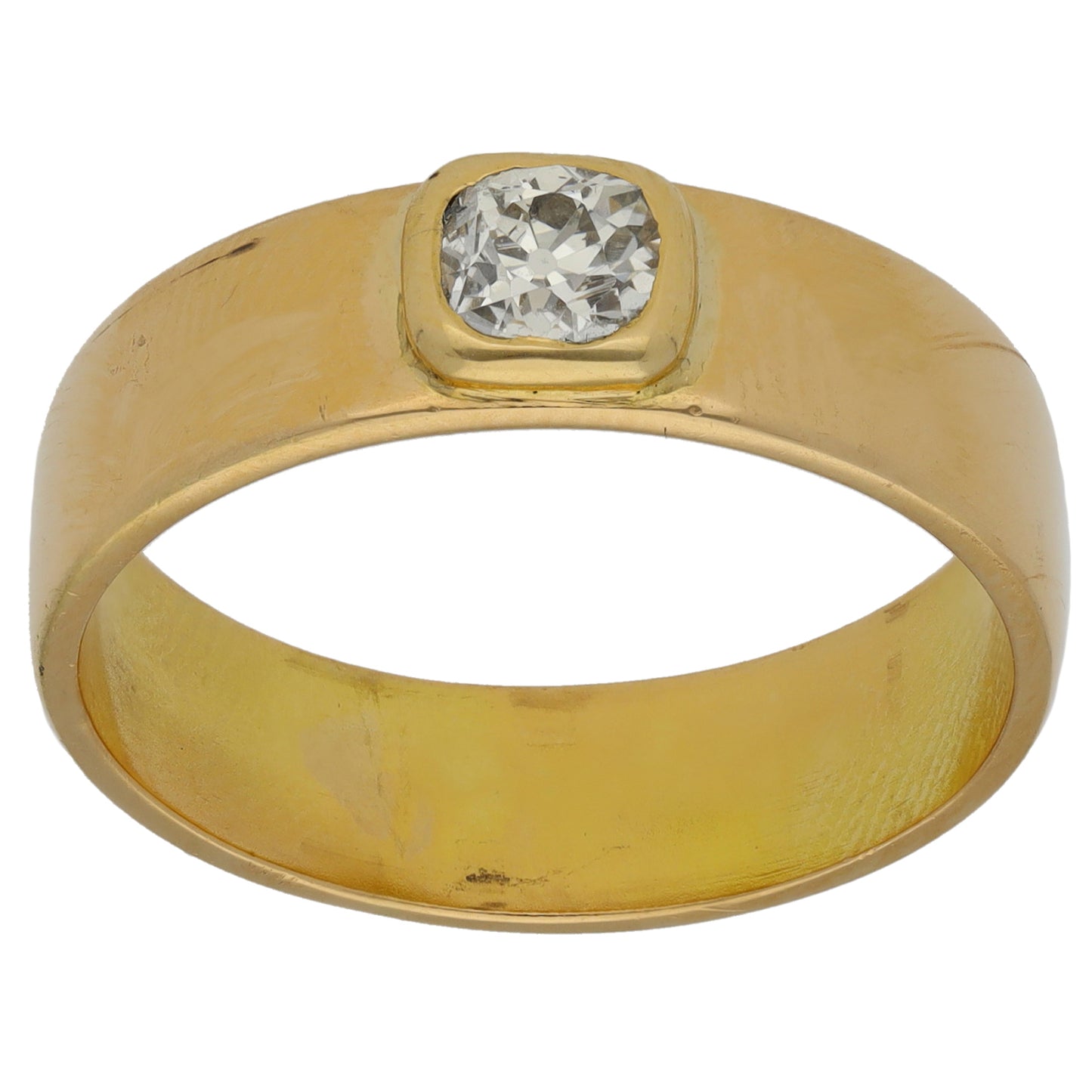 18ct Gold 0.42ct Diamond Solitaire Ring Size T