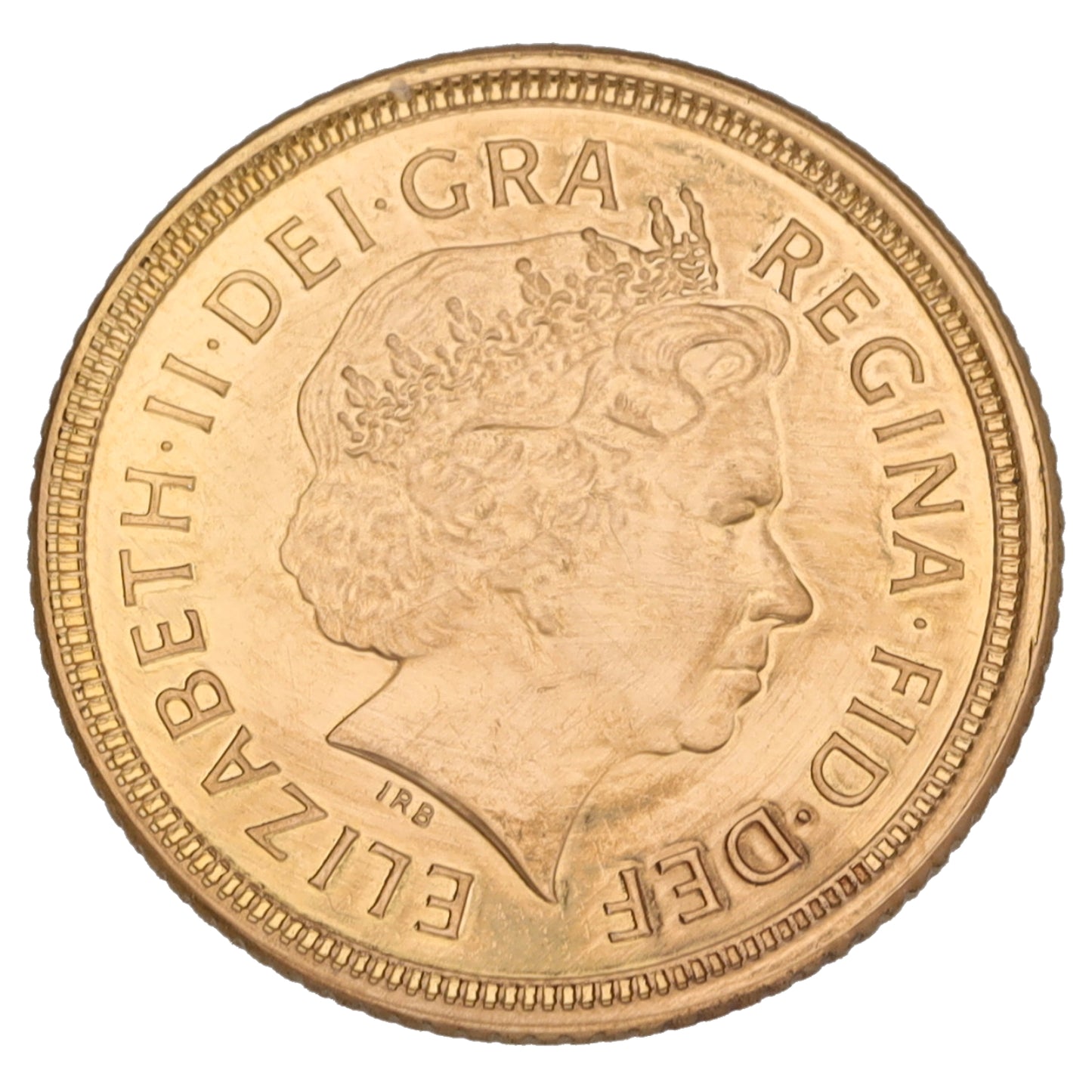 22ct Gold Queen Elizabeth II Half Sovereign Coin 2004