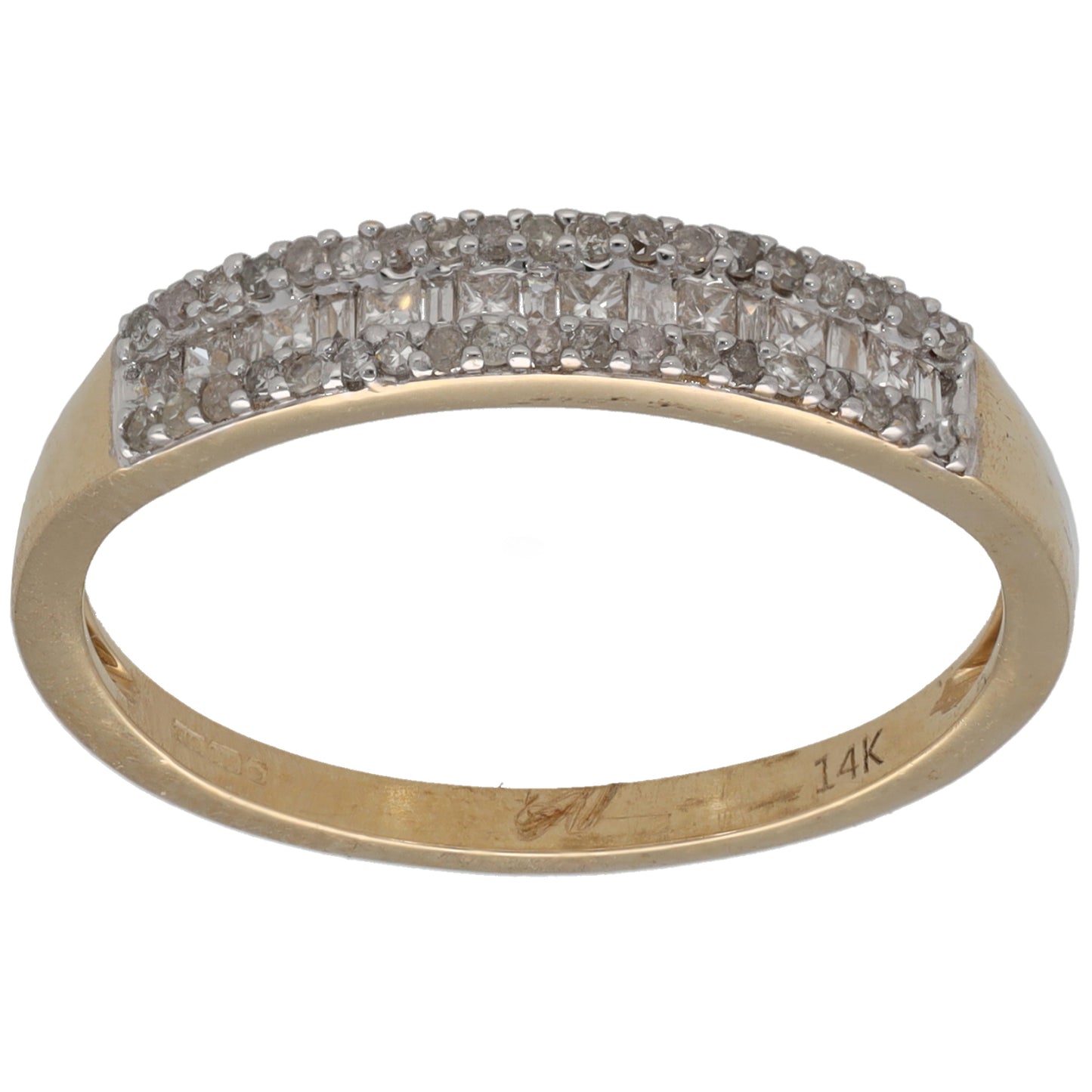 9ct Gold 0.325ct Diamond Dress/Cocktail Ring Size S