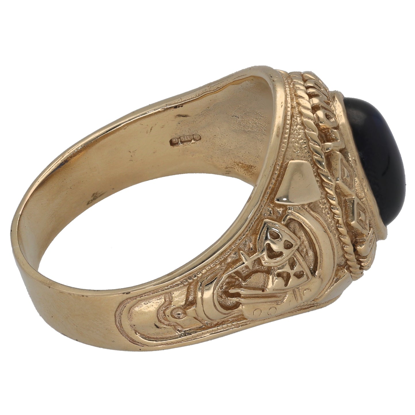 9ct Gold Imitation Single Stone Ring Size Z+2