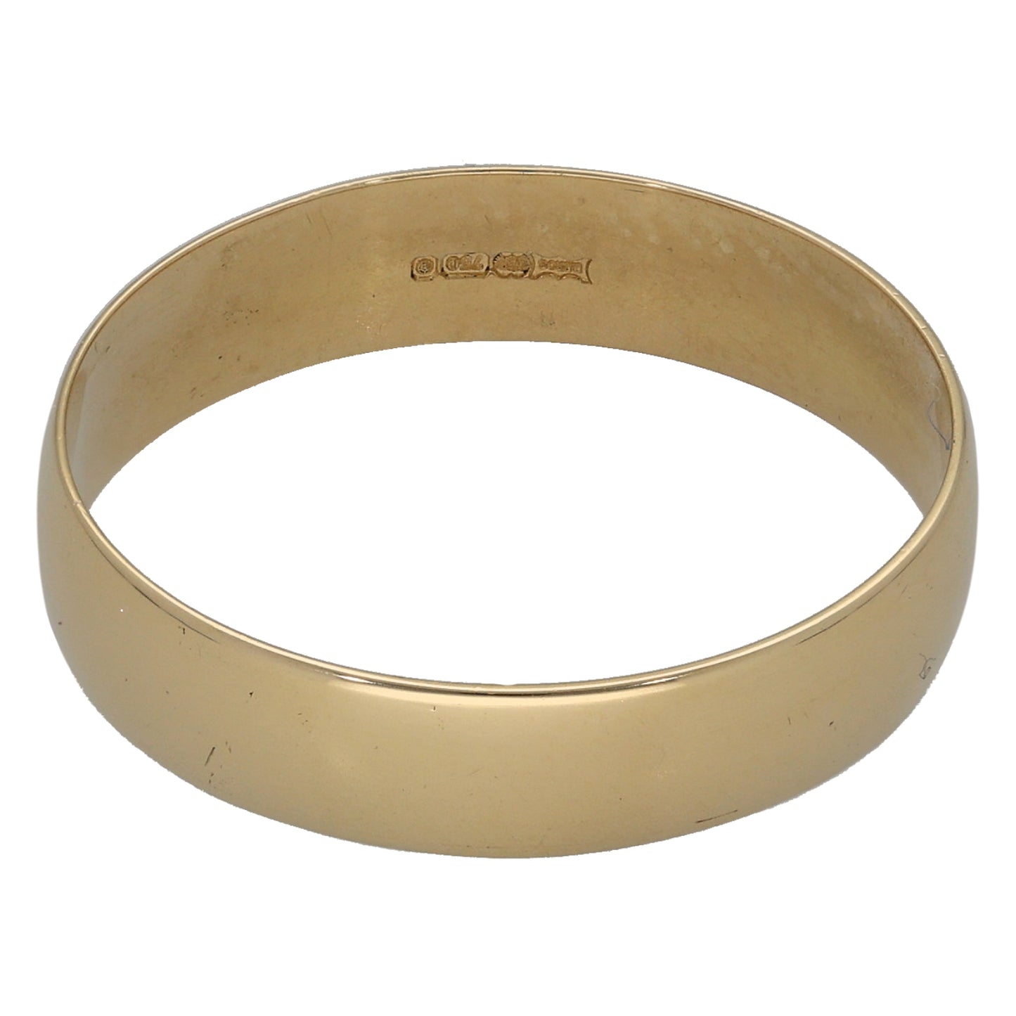18ct Gold Plain Wedding Ring Size V