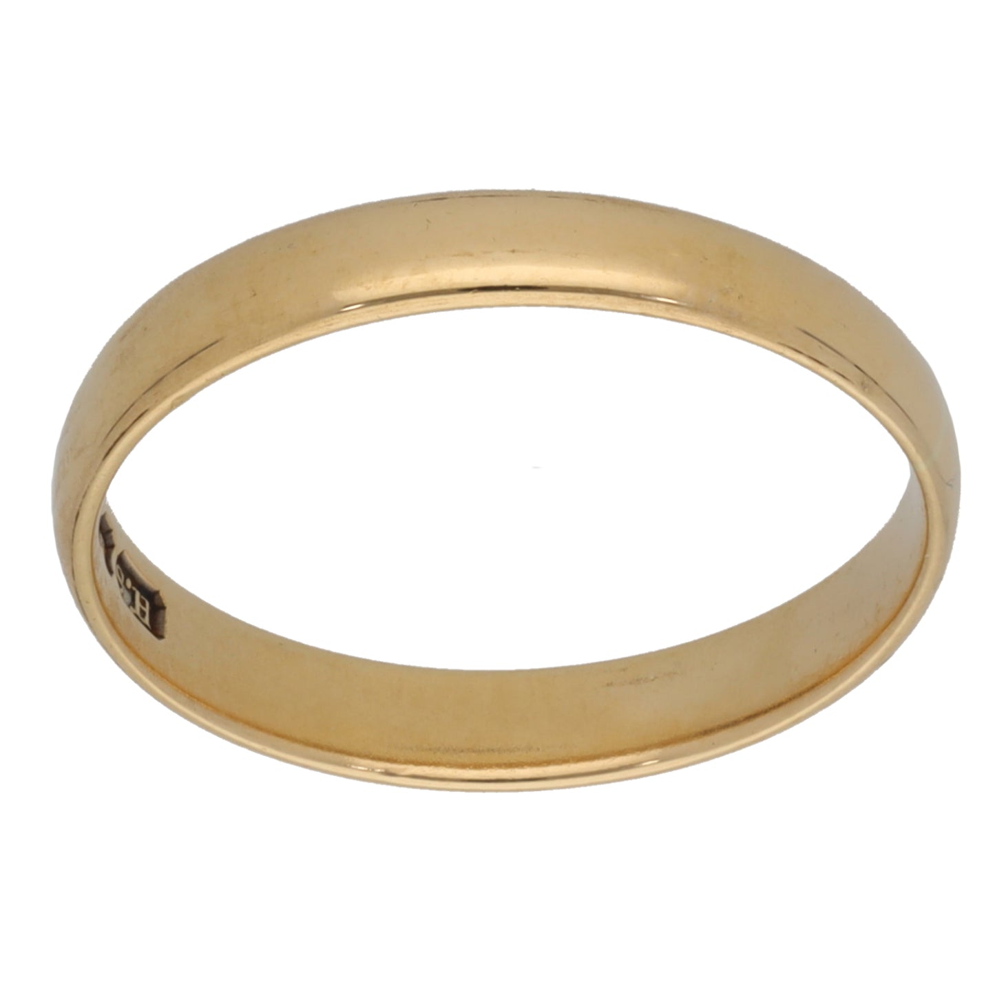 18ct Gold Plain Wedding Ring Size K