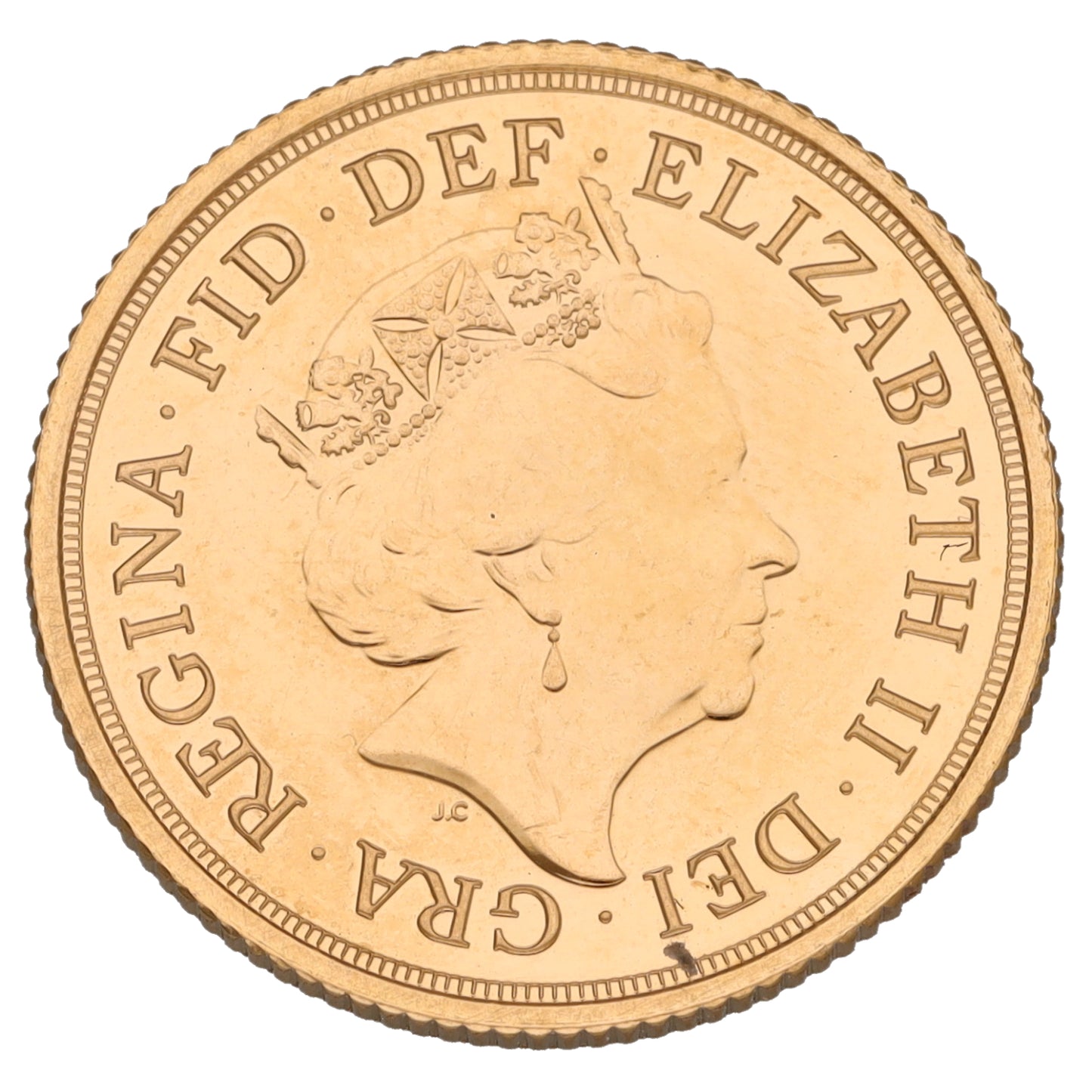 22ct Gold Queen Elizabeth II Full Sovereign Coin 2020