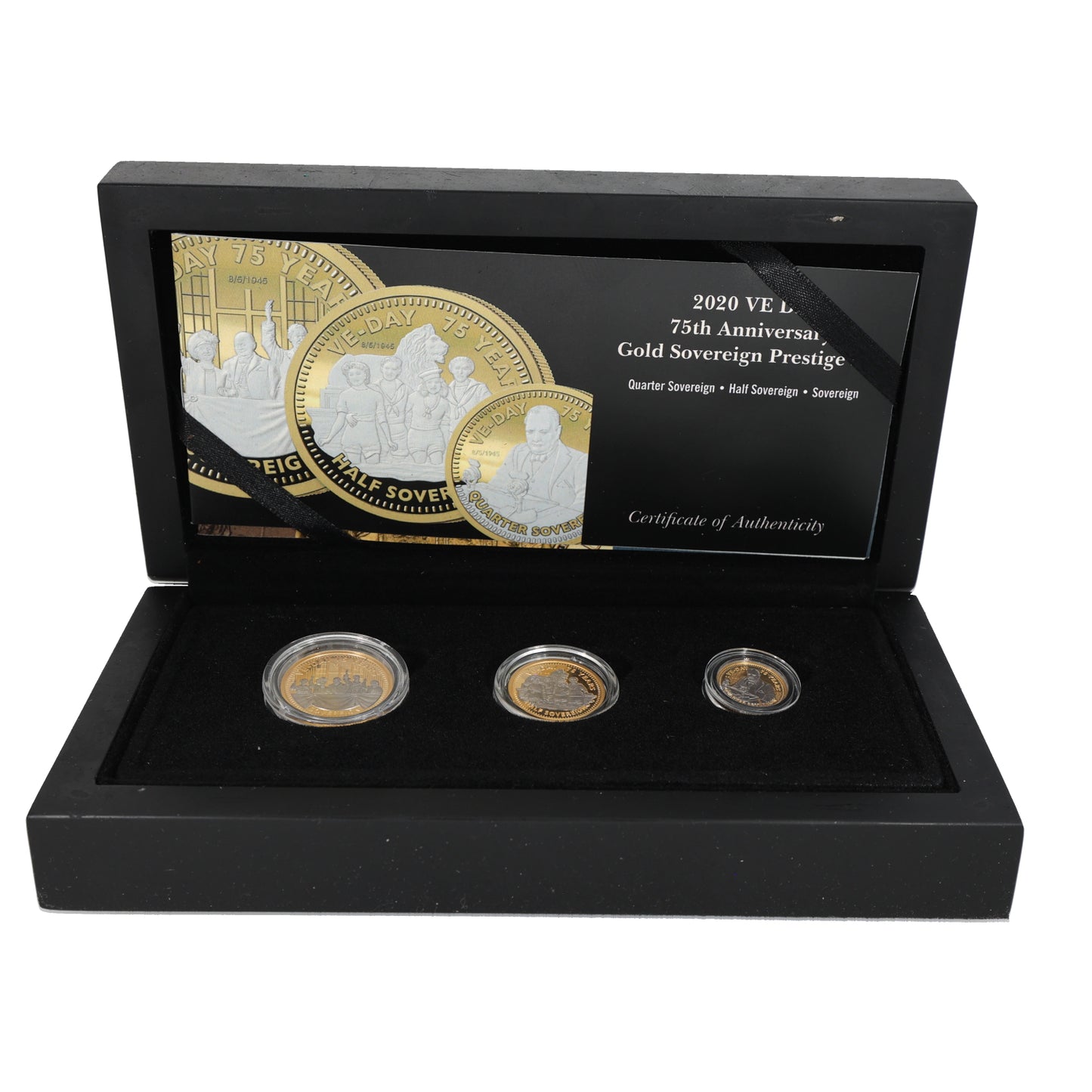 22ct Gold VE-Day 75th Anniversary Sovereign Coin Set 2020