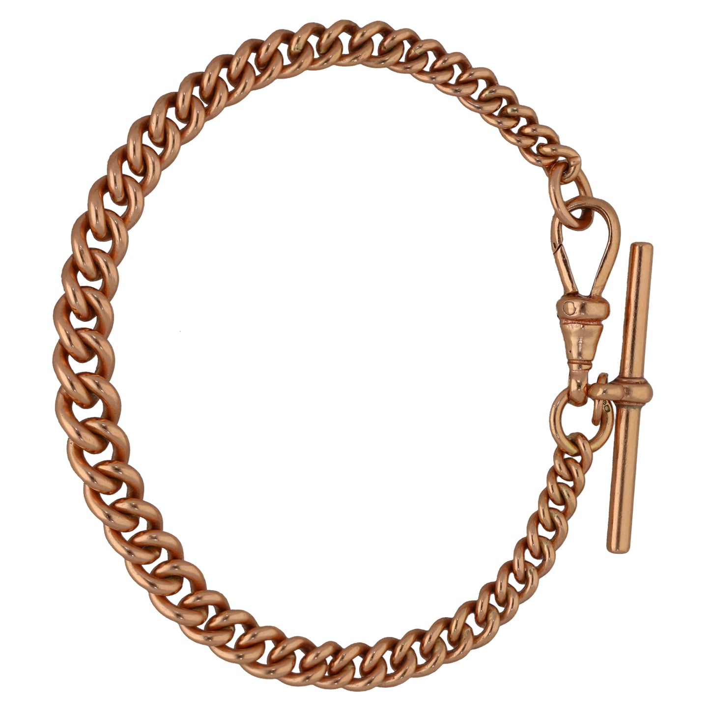 9ct Rose Gold Curb Bracelet