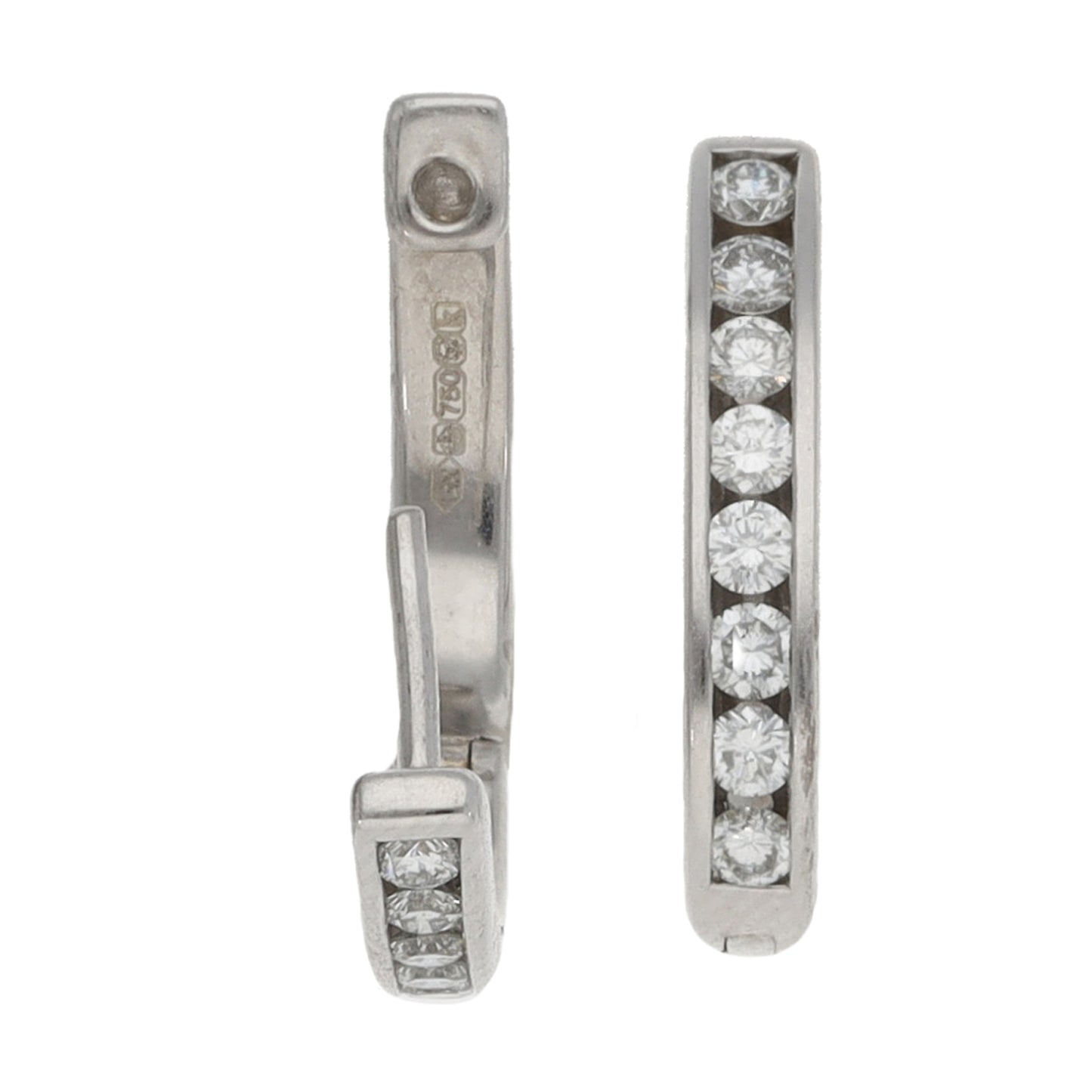 18ct White Gold 0.48ct Diamond Dress/Cocktail Earrings