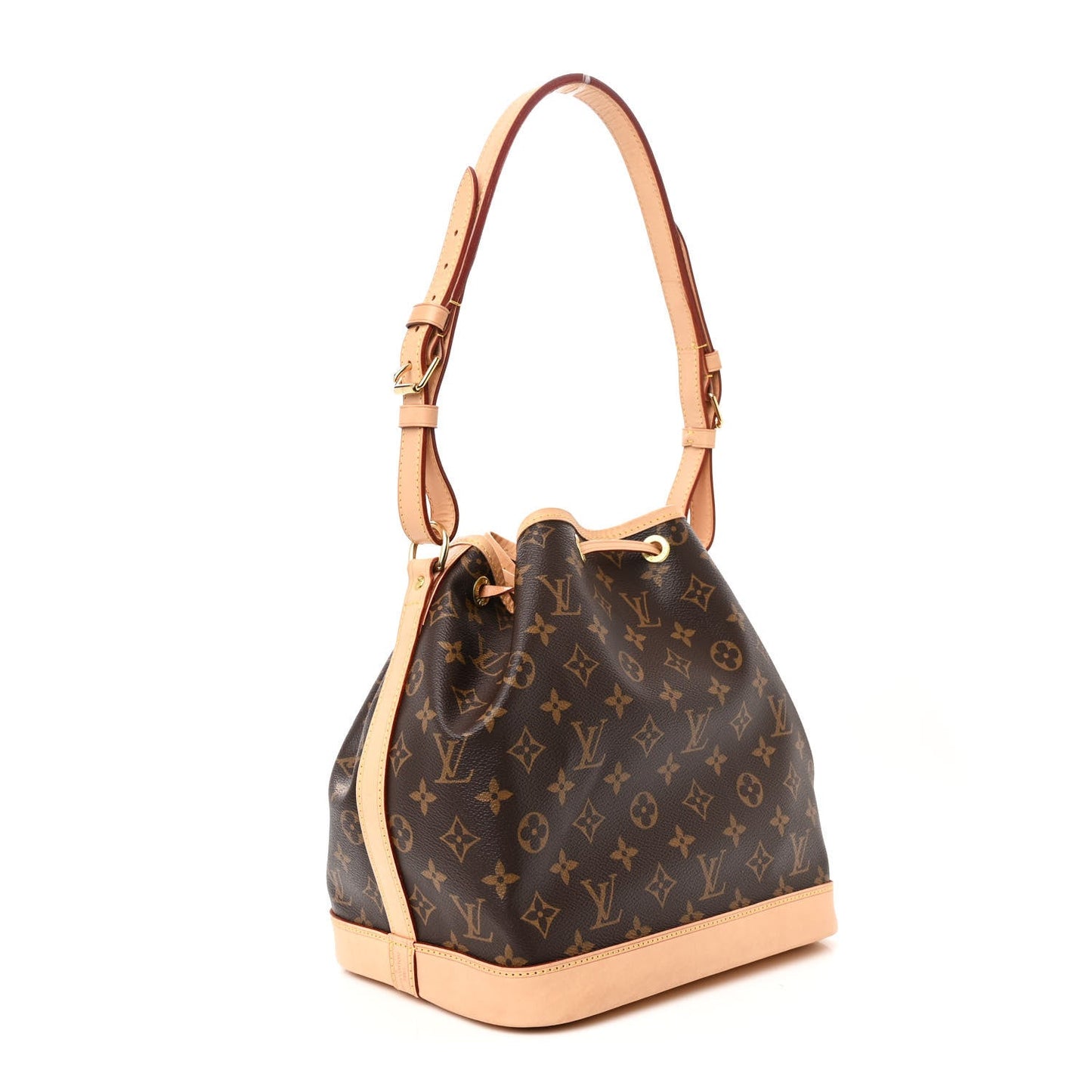 Louis Vuitton Petit Noé NM Monogram Coated Canvas Bag - Brown