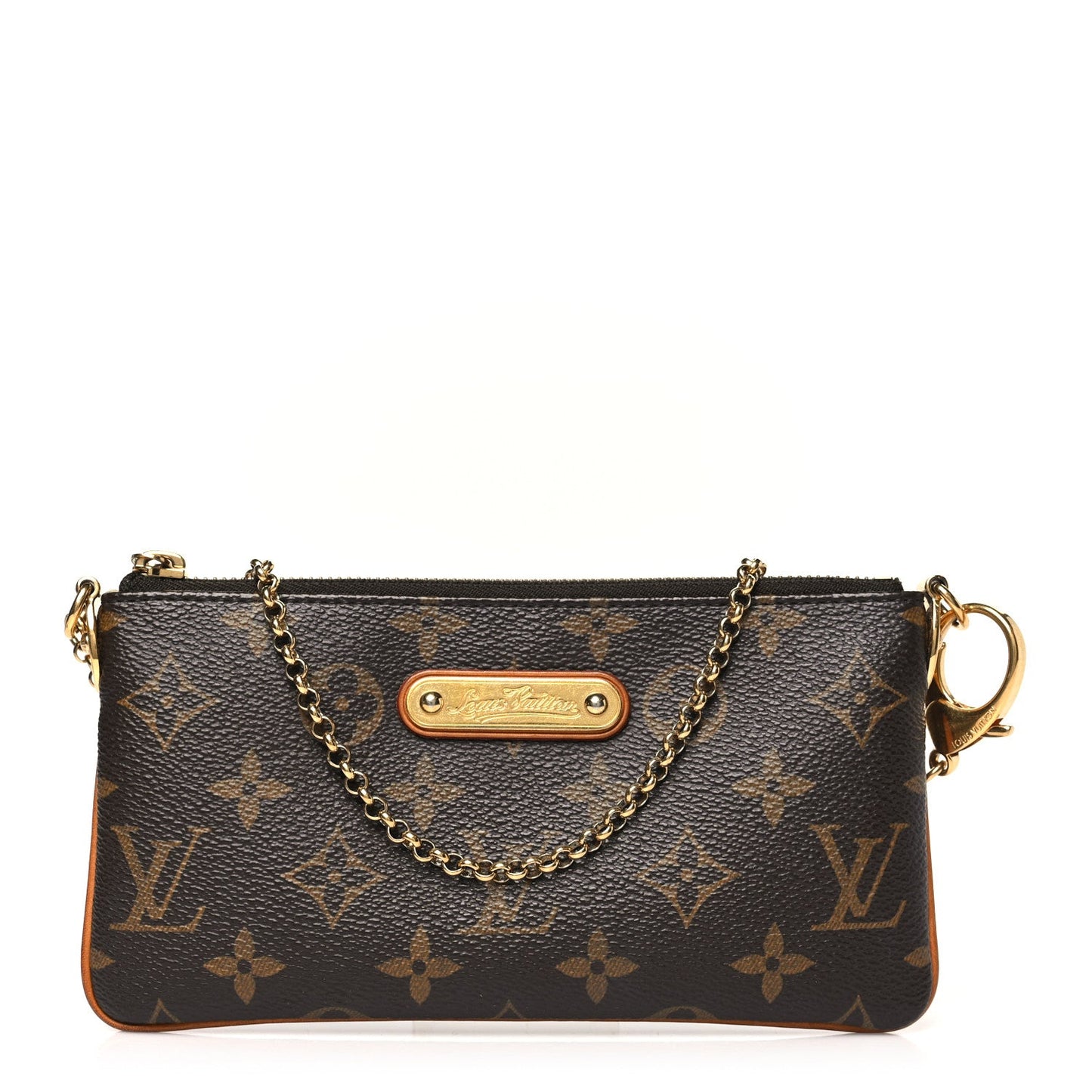 Louis Vuitton Monogram Pochette Milla PM Coated Canvas - Brown