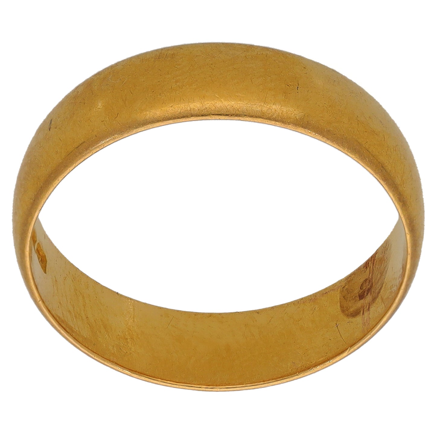 22ct Gold Plain Wedding Ring Size Q