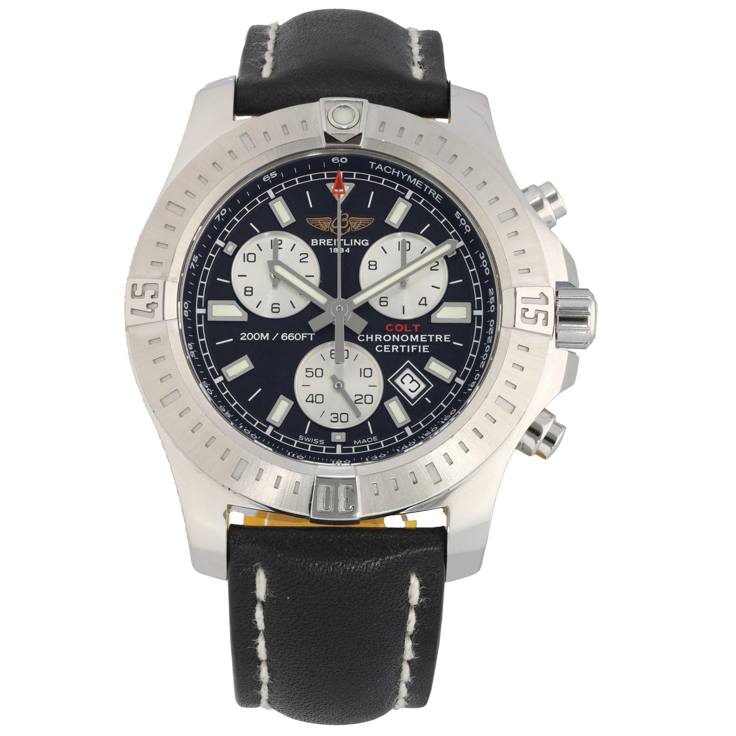 Breitling Colt Chronograph II A73388 44mm Stainless Steel Watch