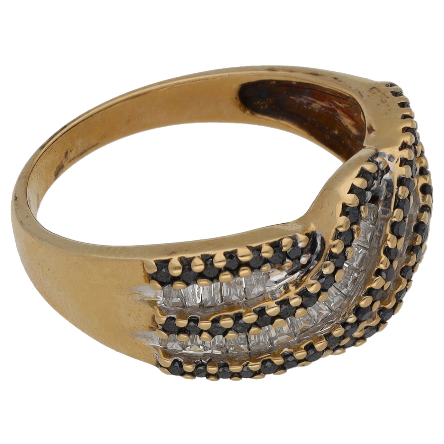 9ct Gold 0.40ct Diamond Dress/Cocktail Ring Size P