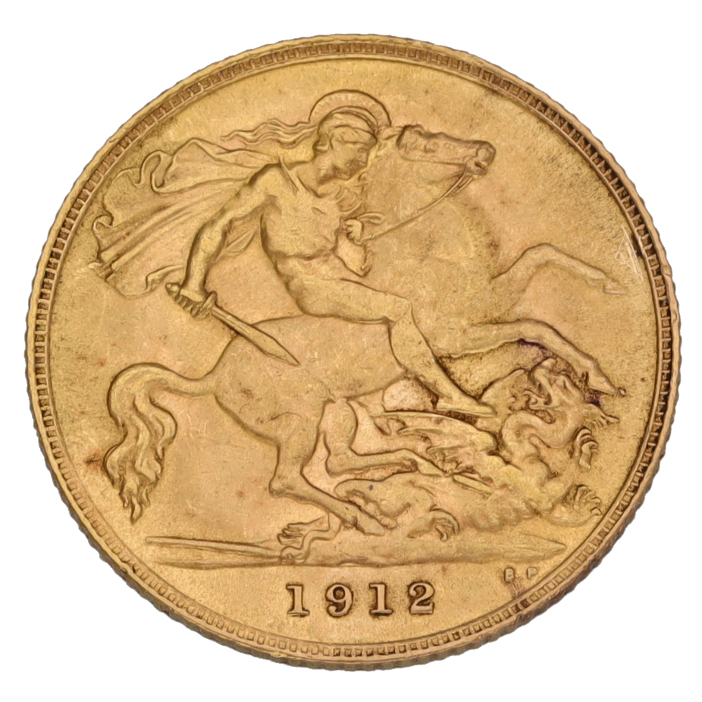 22ct Gold King George V Half Sovereign Coin 1912