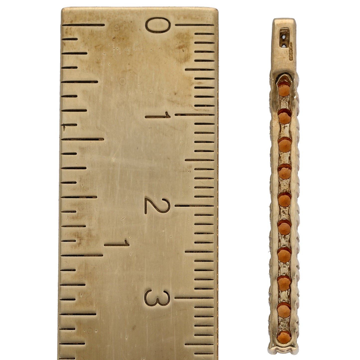 9ct Gold Garnet & Imitation Gems Dress/Cocktail Pendant