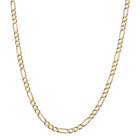 9ct Gold Figaro Chain 18"