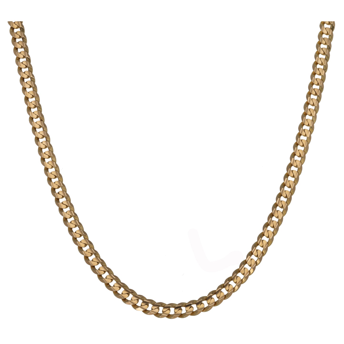 9ct Gold Curb Chain 18"