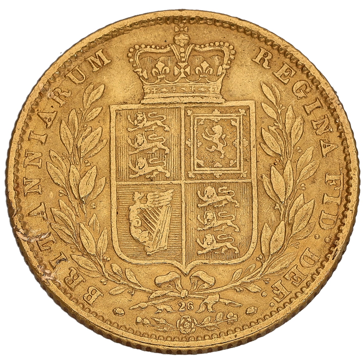 22ct Gold Queen Victoria Full Sovereign Coin 1869