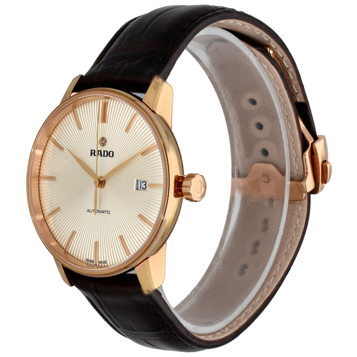 Rado Coupole 763.3861.2 38mm Gold Plated Watch