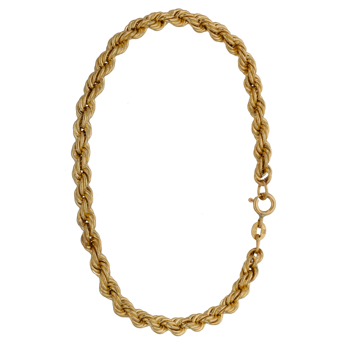 9ct Gold Rope Bracelet