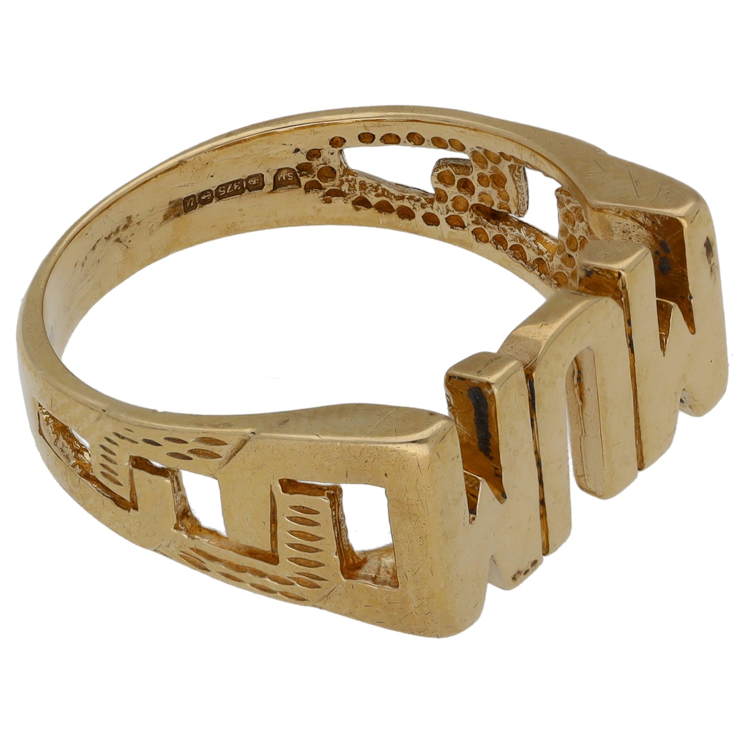 9ct Gold Mum Ring Size P