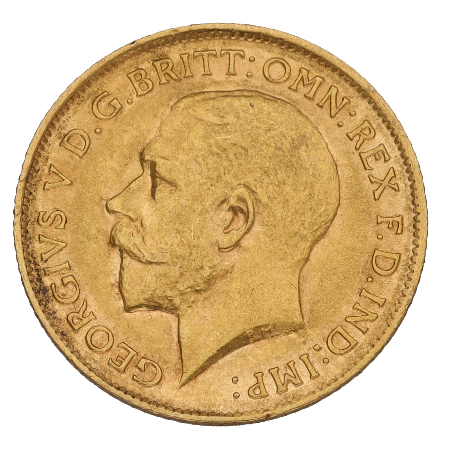 22ct Gold King George V Half Sovereign Coin 1912