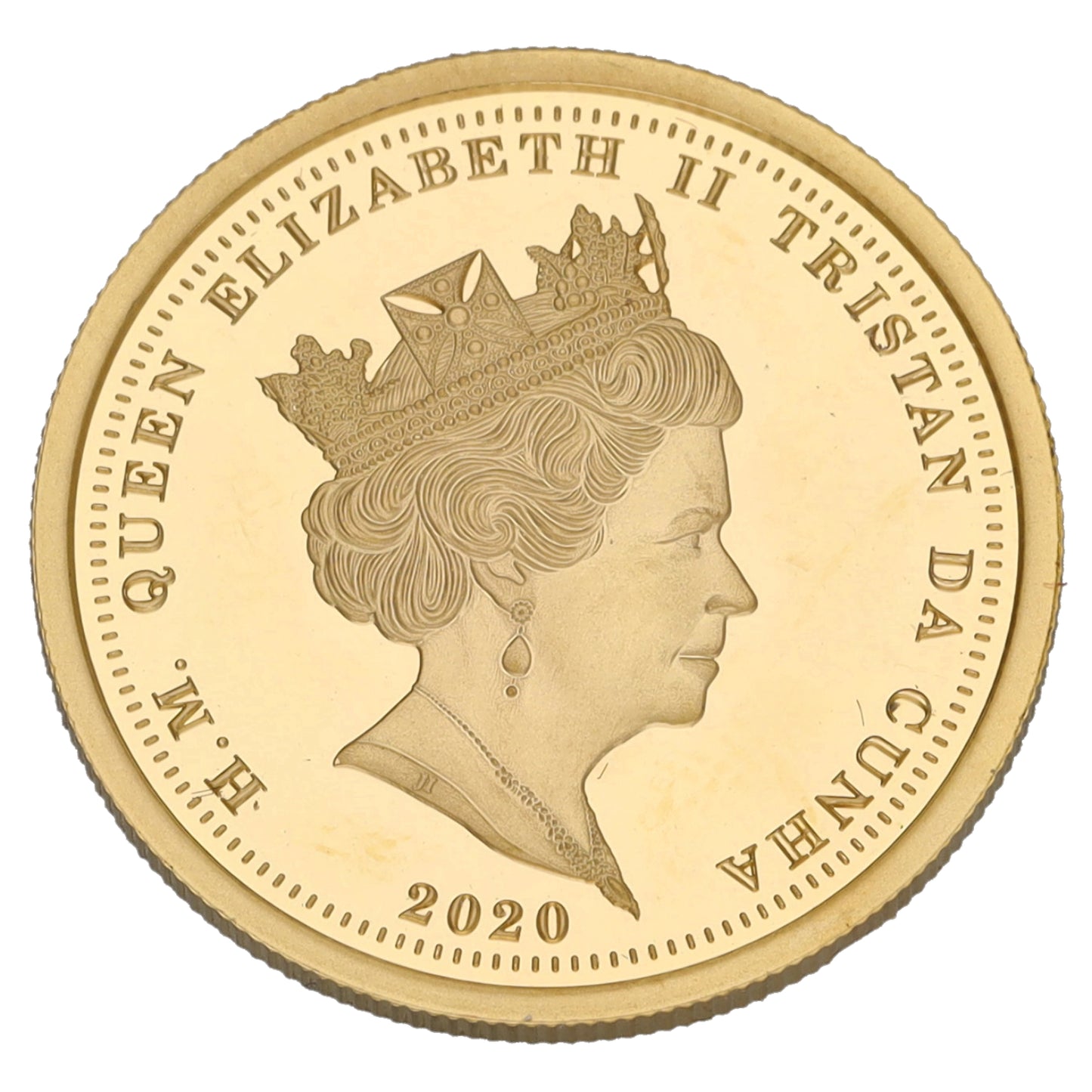 22ct Gold Queen Elizabeth II Half Sovereign Coin 2020