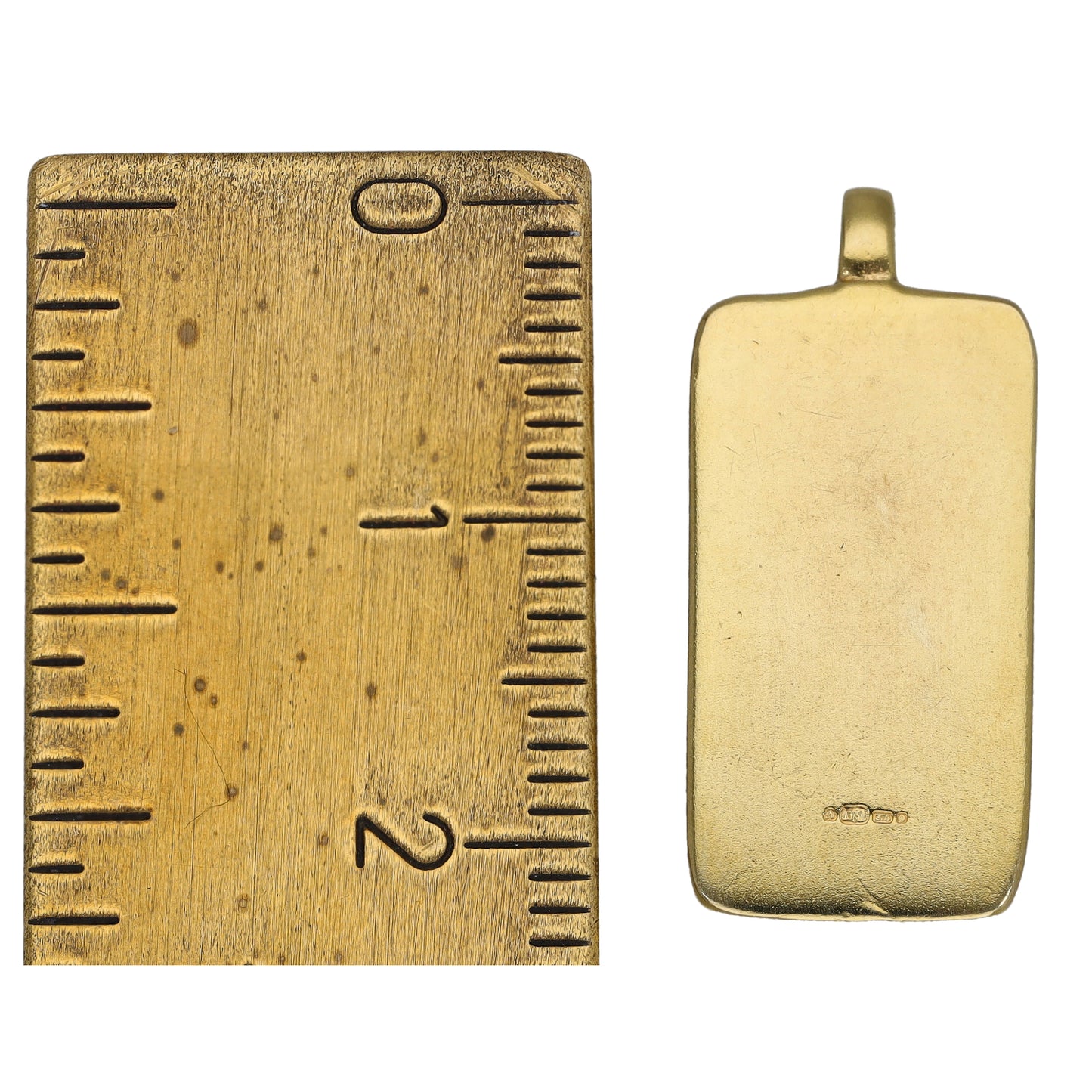 9ct Gold Ingot Pendant
