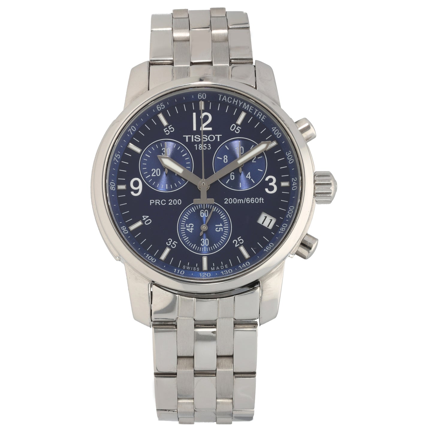 Tissot PRC200 T461 39mm Stainless Steel Watch