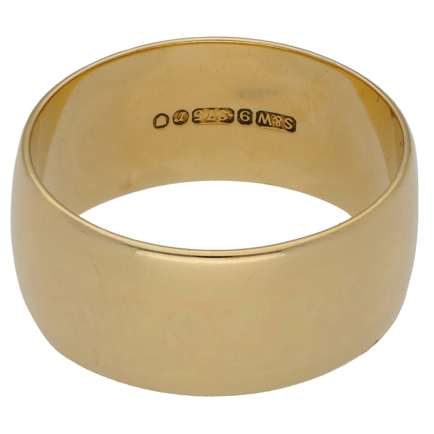 9ct Gold Plain Wedding Ring Size U