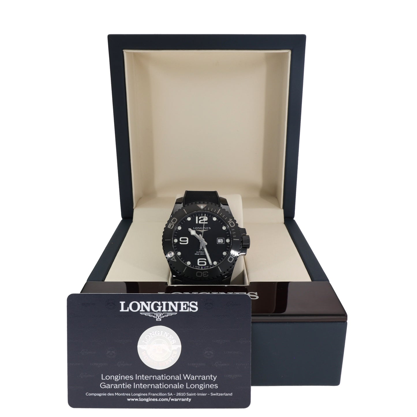 Longines Hydro Conquest l3.784.4 43mm Ceramic Watch