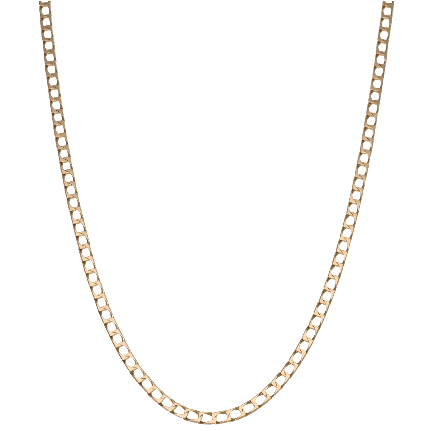 9ct Gold Curb Chain 20"