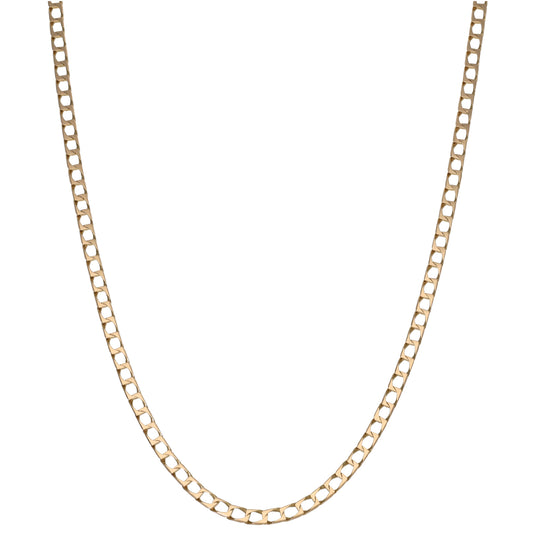 9ct Gold Curb Chain 20"