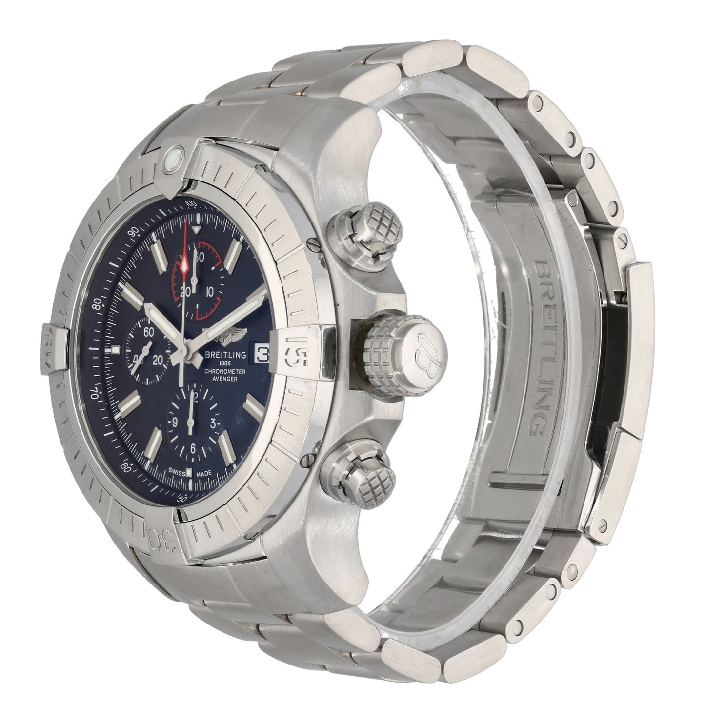 Breitling Super Avenger A13375 48mm Stainless Steel Watch