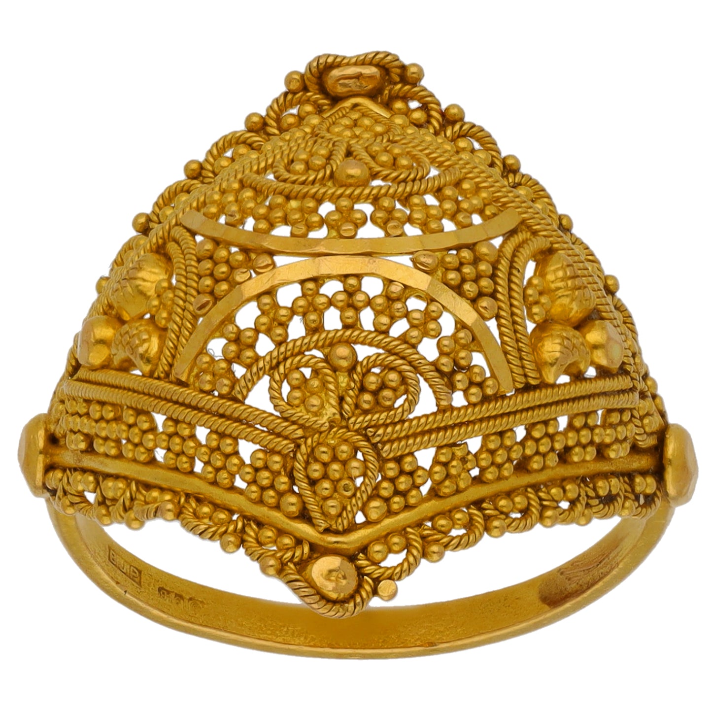 22ct Gold Alternative Ring Size M