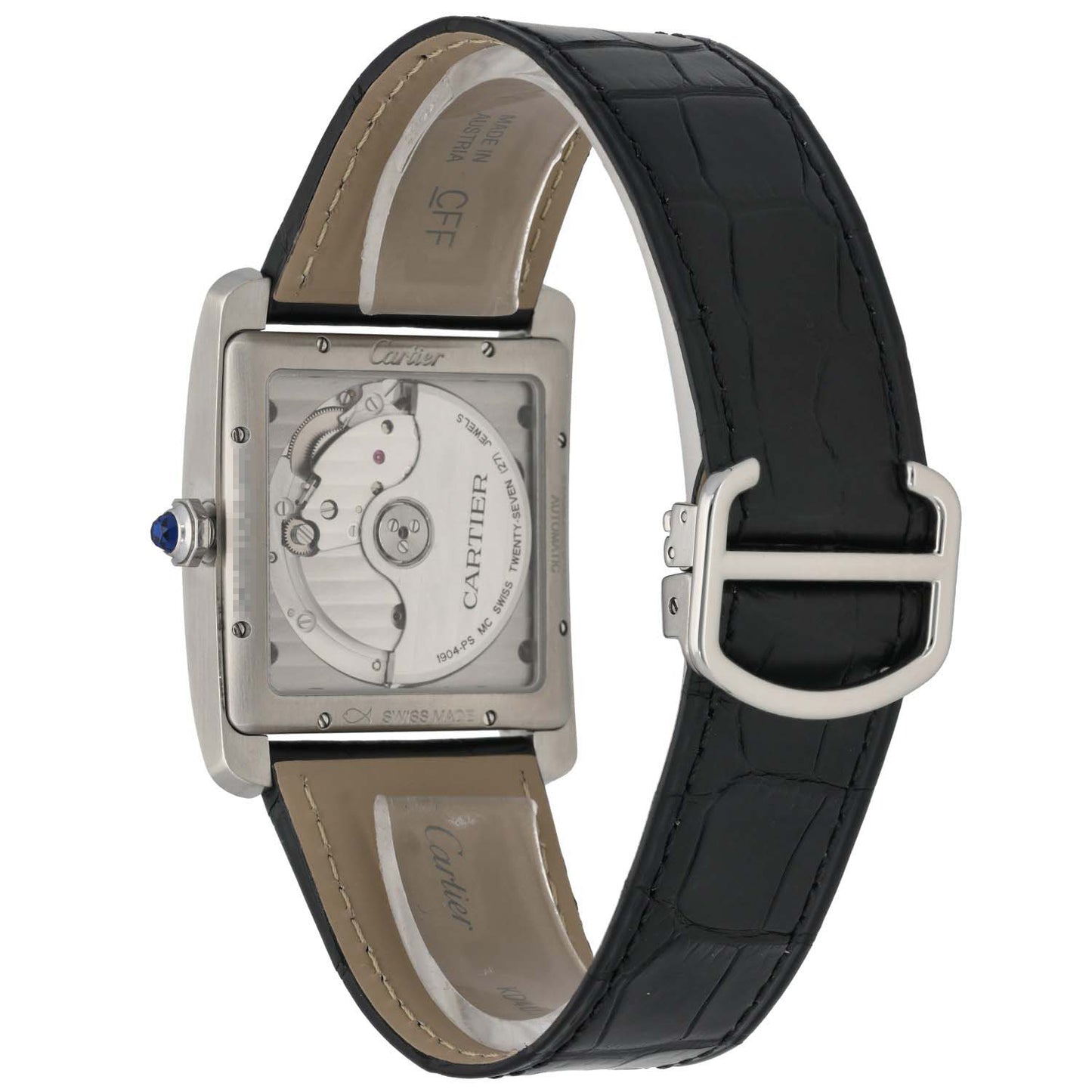 Cartier Tank MC W5330003 34mm Stainless Steel Watch