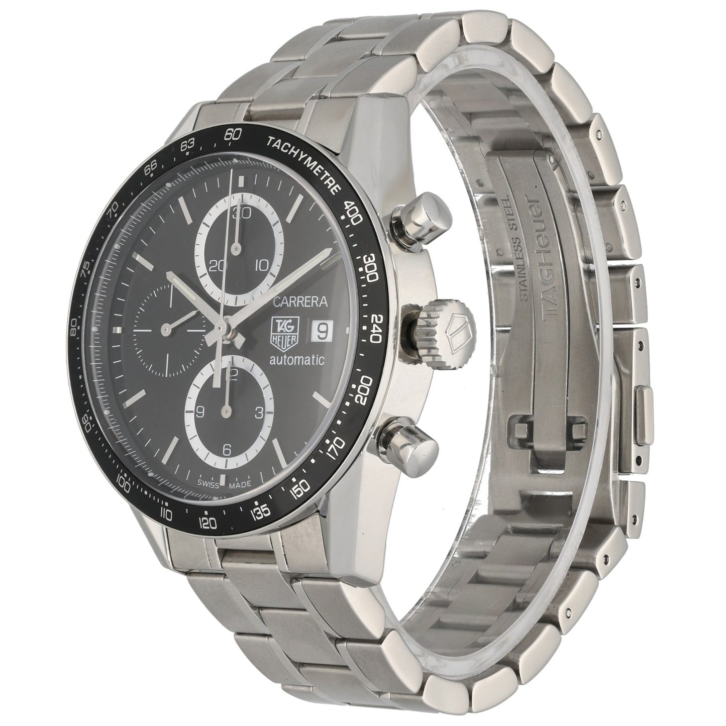 Tag Heuer Carrera CV2010-4 41mm Stainless Steel Watch