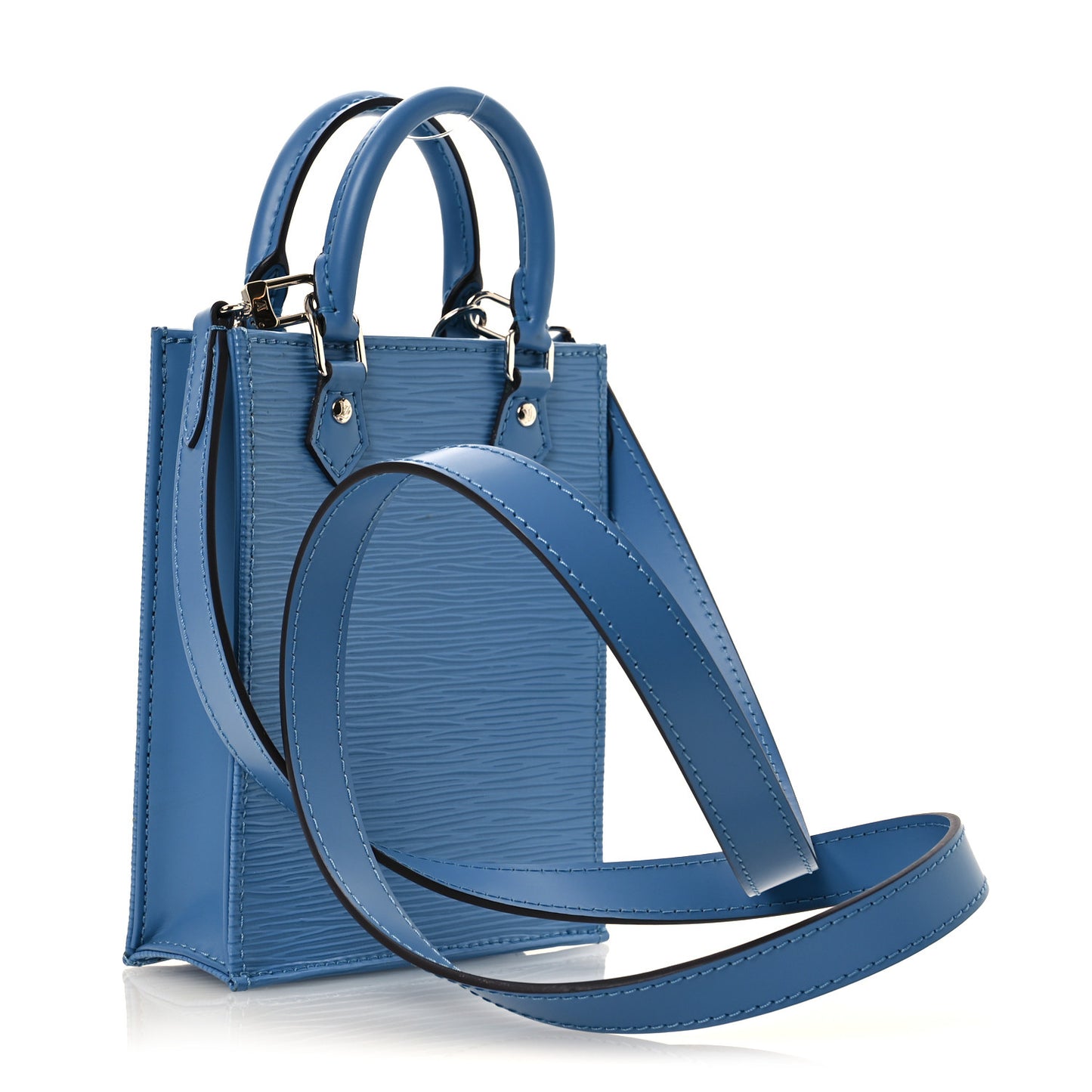 Louis Vuitton Petit Sac Plat Epi Leather Bag - Bleuet
