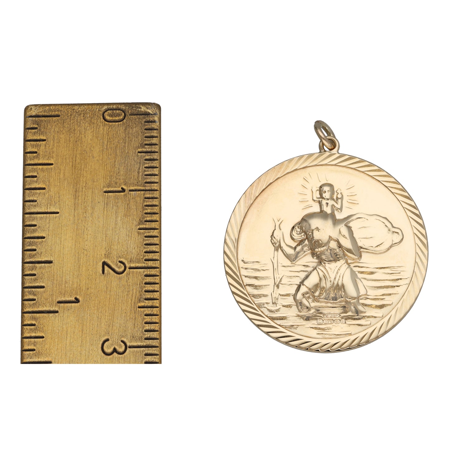 9ct Gold St Christopher Pendant