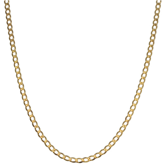 9ct Gold Curb Chain 16"